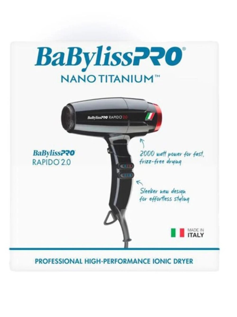 BabylissPRO High Speed Rapido 2.0 Hair Dryer